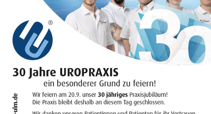 30 Jahre Uropraxis Ulm